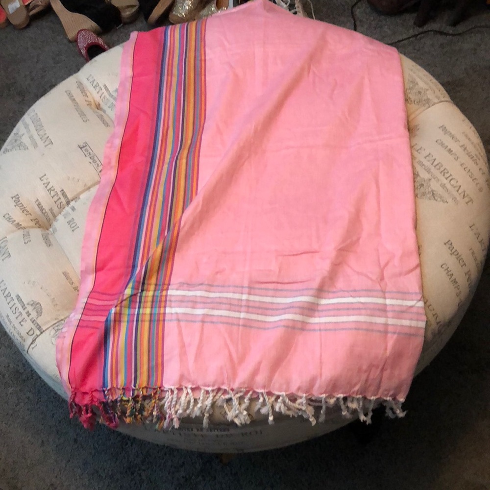 NWOT Sunkit pink stripe sarong
